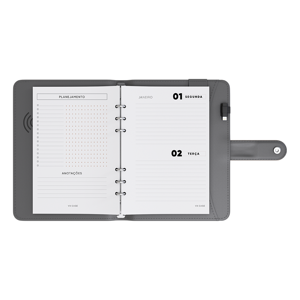 Agenda Planner Charger com indução