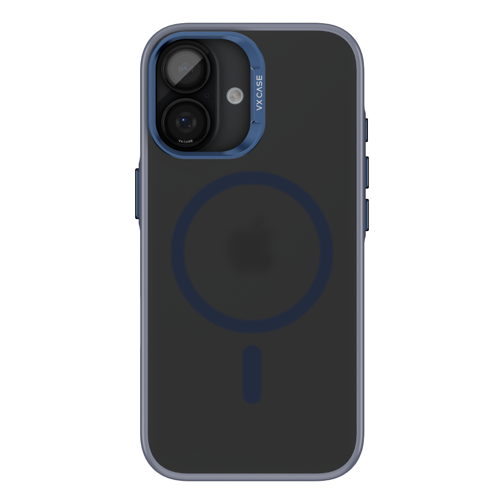 Capa Titanium VX Case Magsafe com Fundo Fosco para iPhone 17 - Preto Azulado