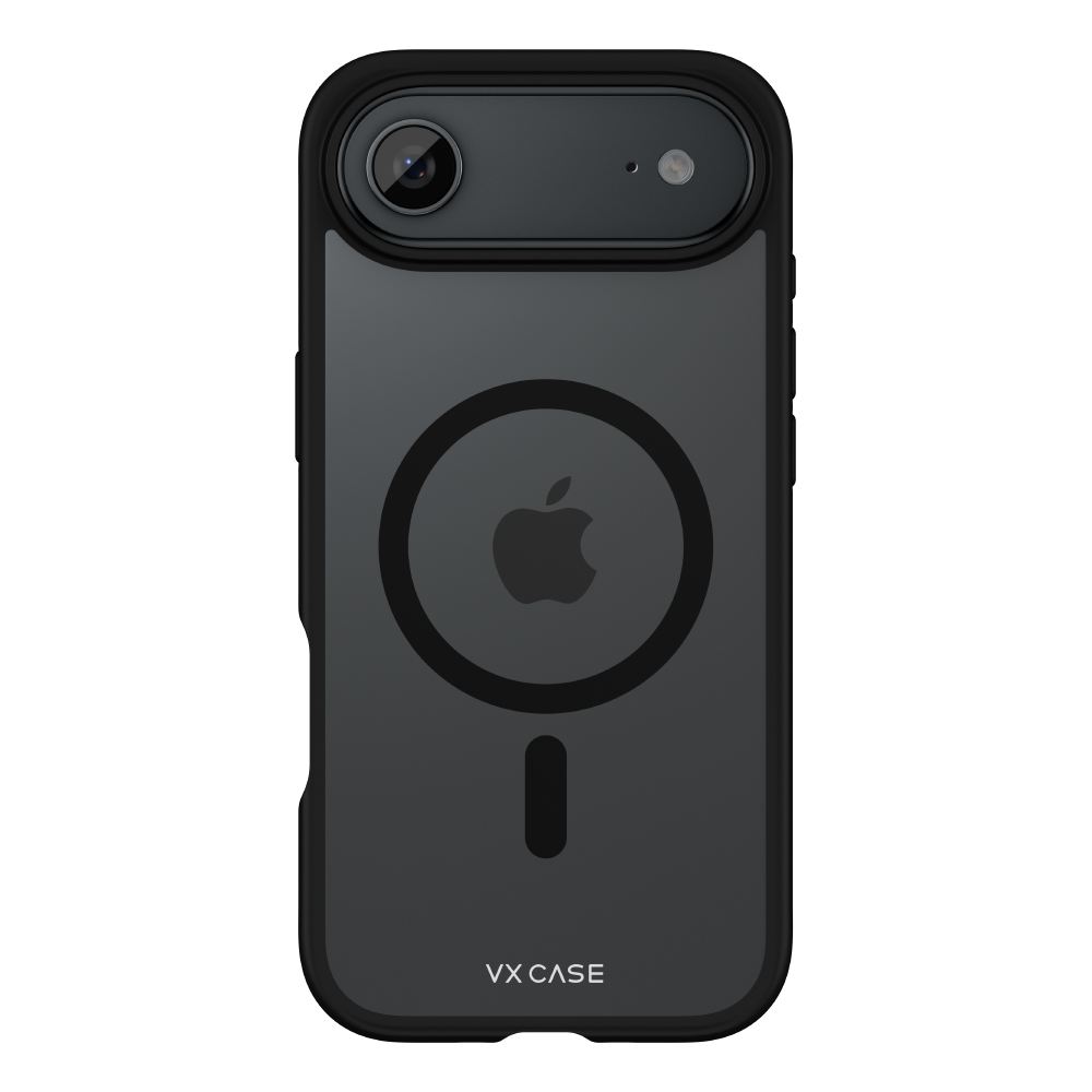 Capa Jet Black Magsafe VX Case iPhone 17 Air - Transparente com Borda Preta