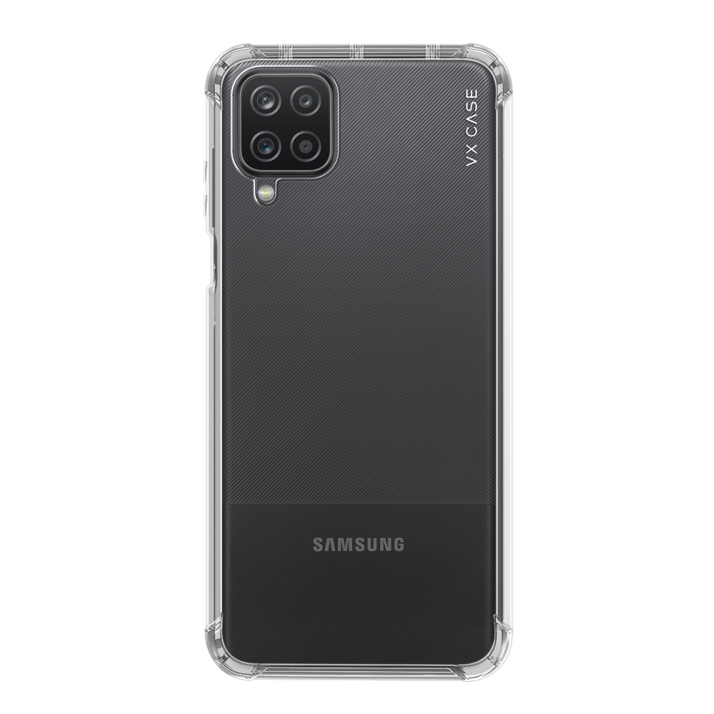Capa de Silicone Rígida VX Case para Galaxy A12 - Transparente