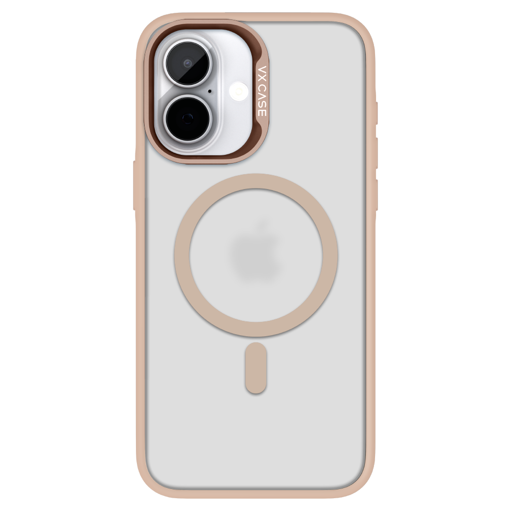 Capa Magsafe para iPhone 16 Rosé Gold com Fundo Fosco - Titanium