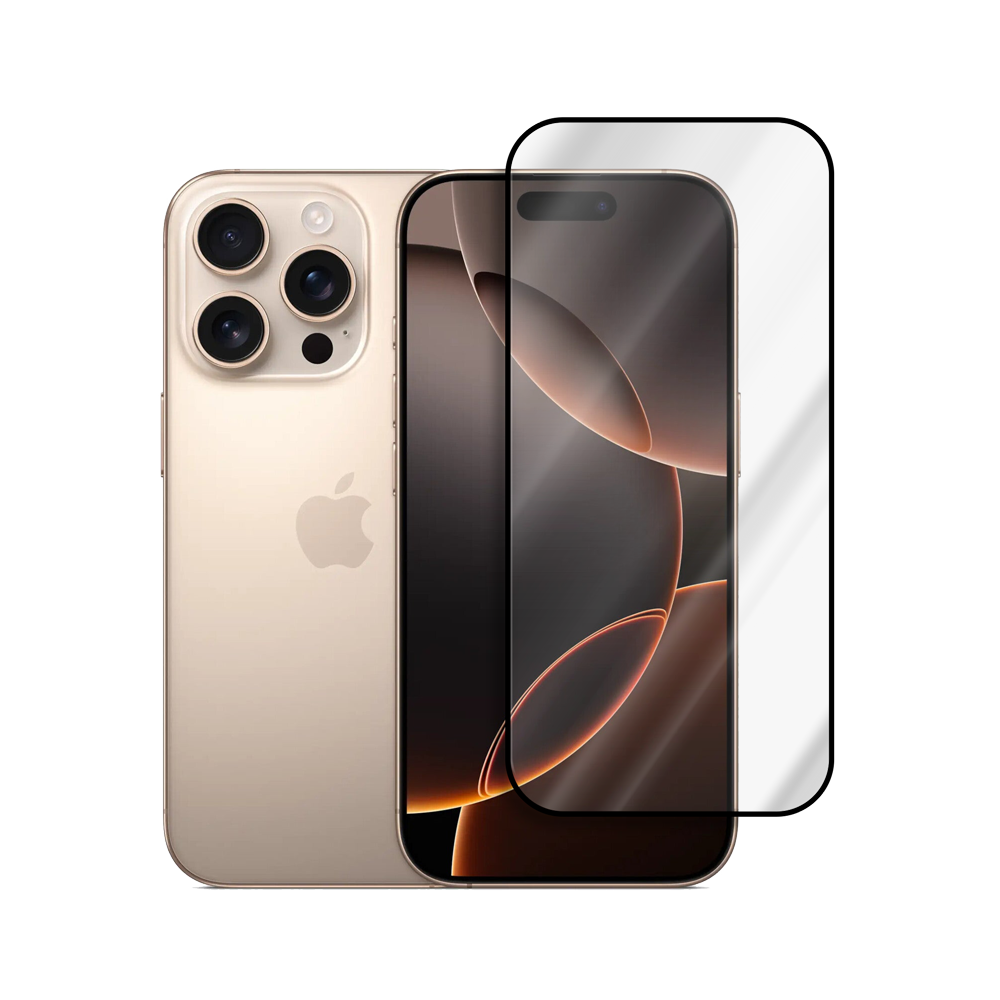 Película Anti Impacto para iPhone 16 Pro Max 3D - Transparente