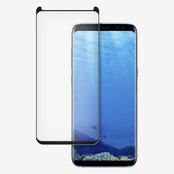 Película Anti Impacto Com Borda Full Glue VX Case Galaxy S8 / S9 - Premium
