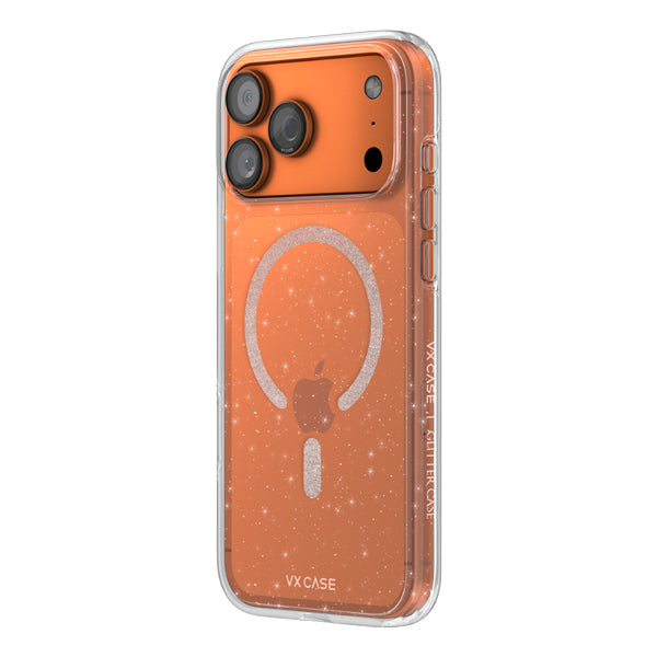 Capa Shine Glitter Magsafe VX Case iPhone 17 Pro Max - Transparente