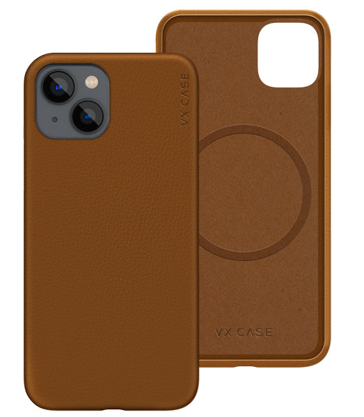 Capa Couro Magsafe VX Case para iPhone 13 - Marrom