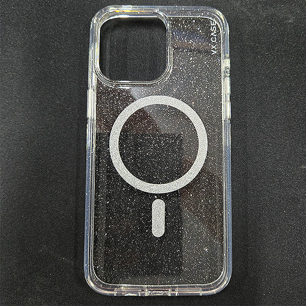 Capa Shine Glitter Magsafe VX Case iPhone 15 - Transparente