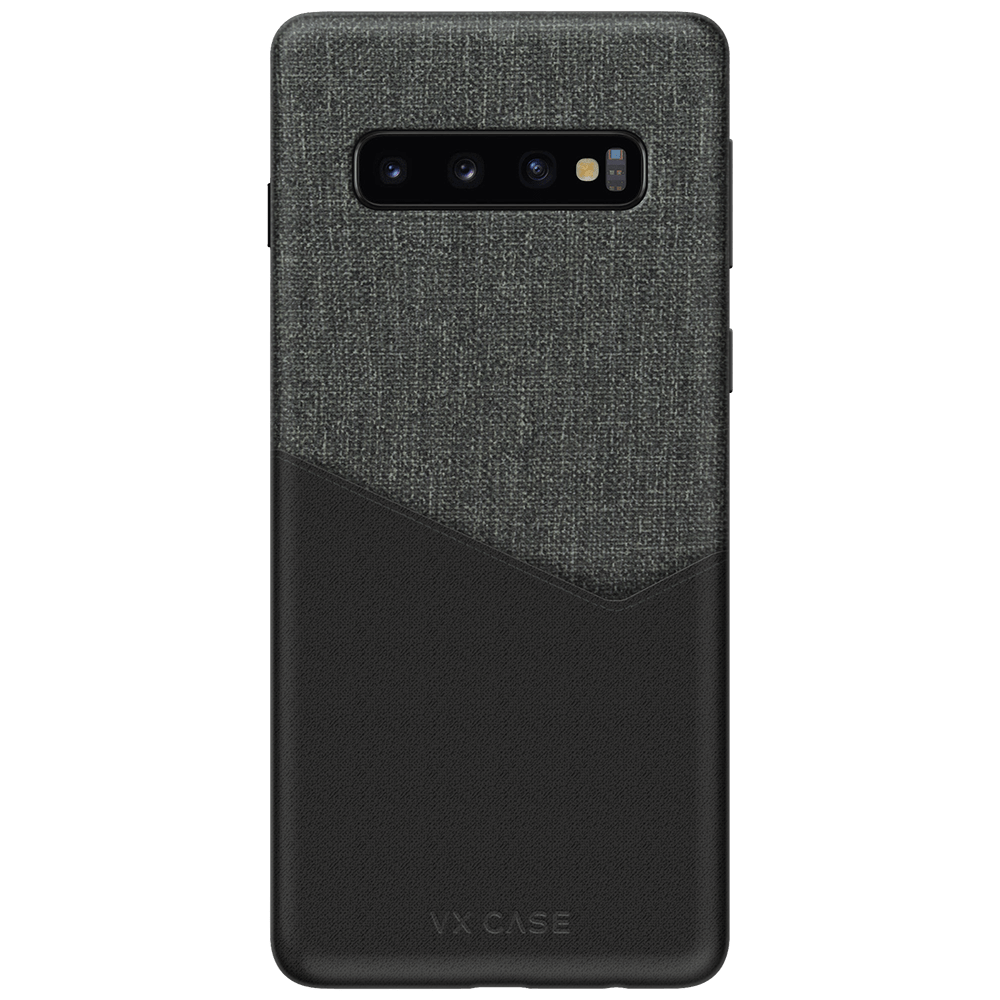 Capa Tailor Wallet para Galaxy S10 Plus - Couro Cinza