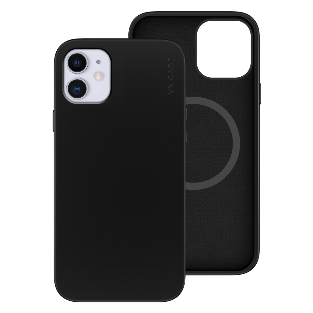 Capa Emborrachada Magsafe VX Case iPhone 11 - Preta Fosca