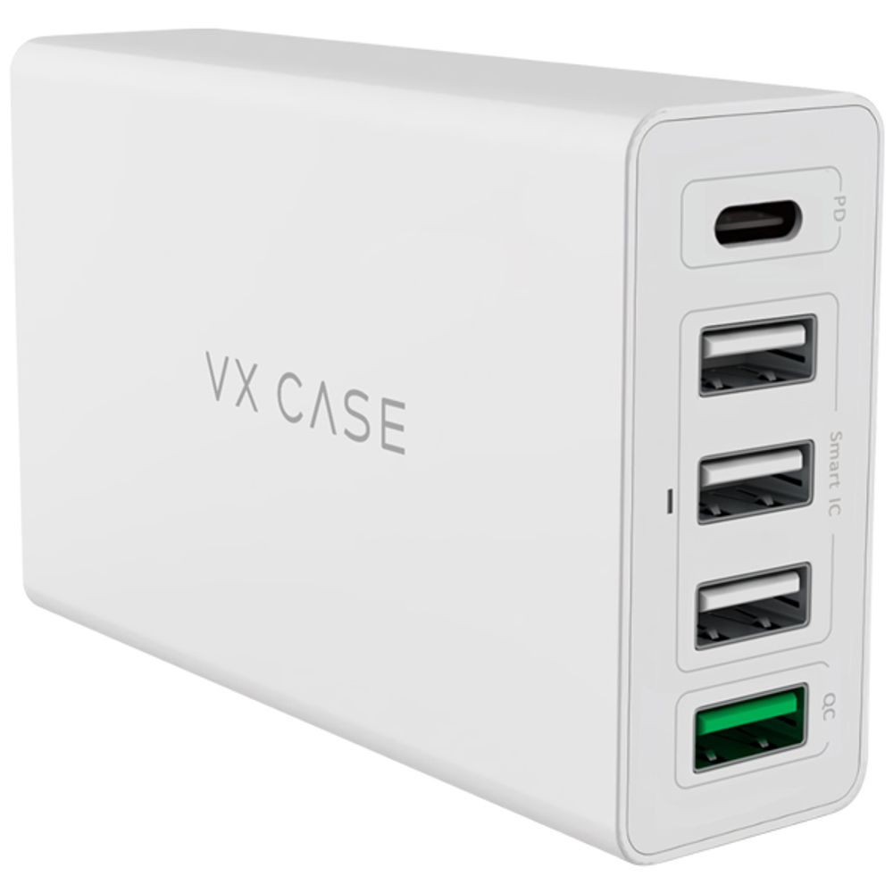 Carregador de Parede com 4 portas USB 1 Type-C 60w Turbo - VX Case