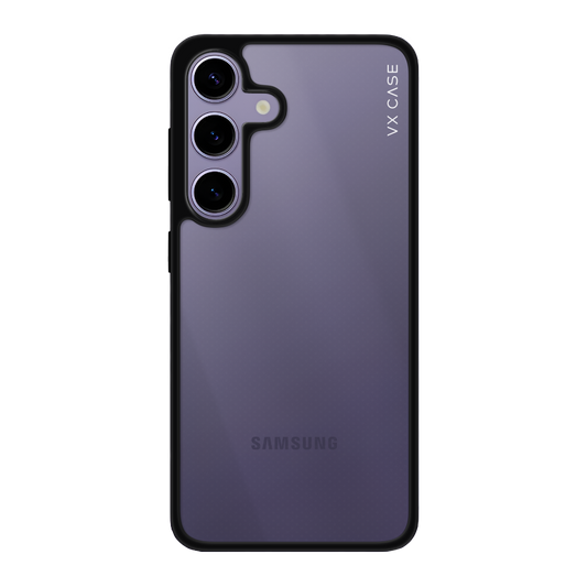 Capa Jet Black VX Case Galaxy S24 - Transparente com Bordas Pretas