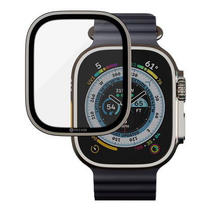Película Safira Titanium Anti Impacto VX Case Apple Watch 49mm - Titânio Natural