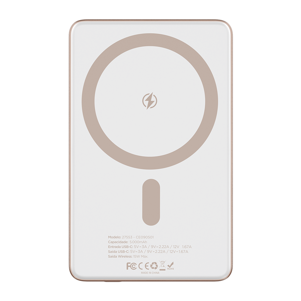 Bateria VX Case Mag Power Thin 5.000mAh MFM - Rosé Gold