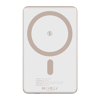 Bateria VX Case Mag Power Thin 5.000mAh MFM - Rosé Gold