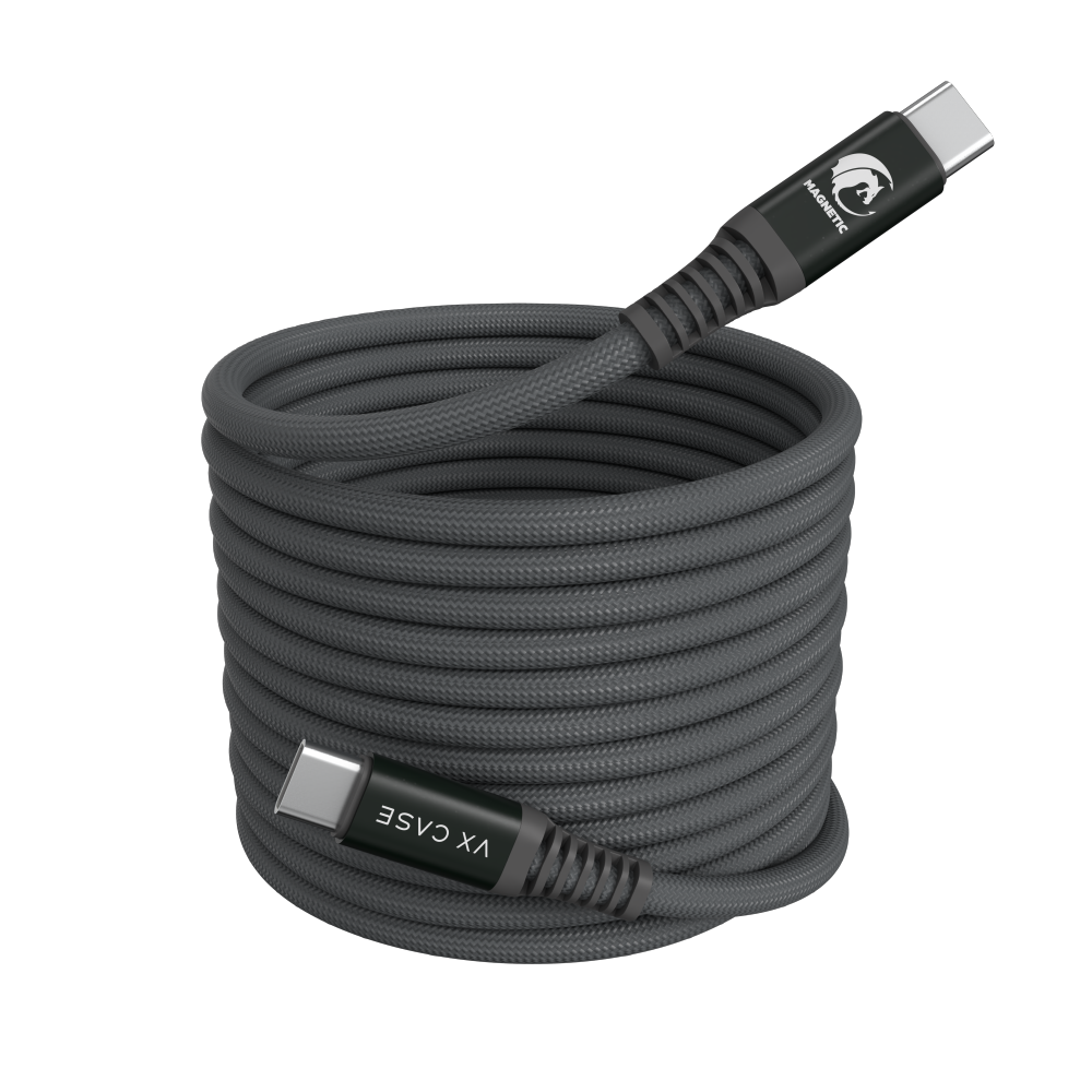 Cabo Magnetic Dragon VX Case 3M Tipo-C / Tipo-C - Chumbo