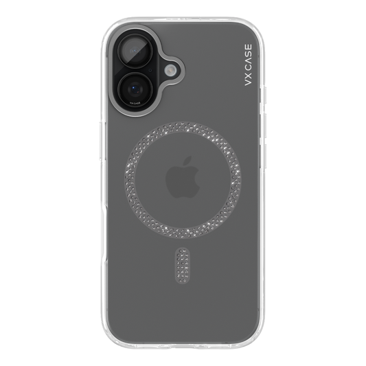 Capa VX Case Crystal Signature Magsafe iPhone 16 - Cinza