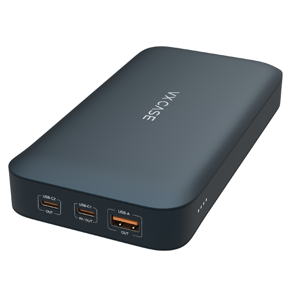 Nova Bateria Externa Blue Storm VX Case 20.000mAh 75W - Azul