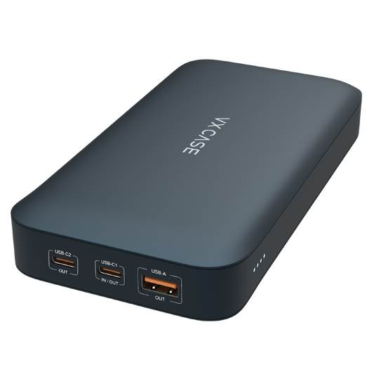 Nova Bateria Externa Blue Storm VX Case 20.000mAh 75W - Azul