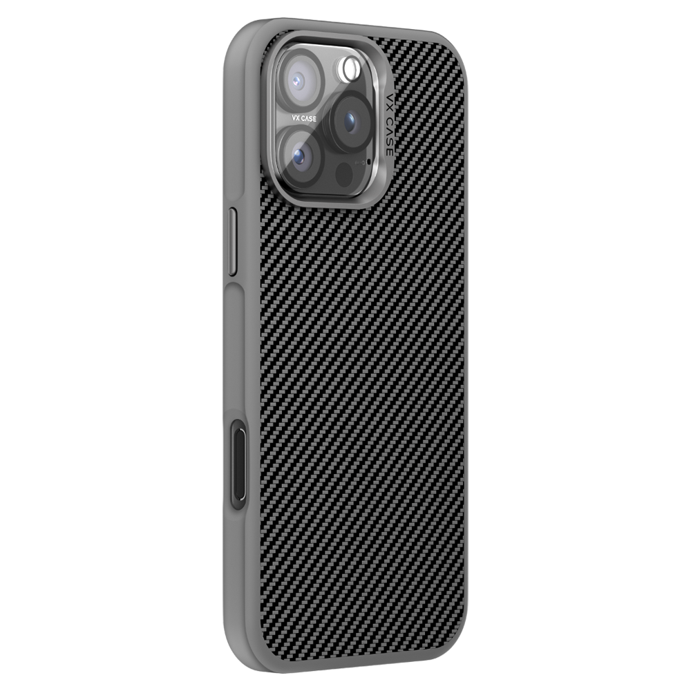 Capa Carbon VX Case Magsafe para iPhone 16 Pro Max - Cinza