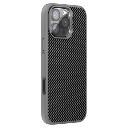 Capa Carbon VX Case Magsafe para iPhone 16 Pro Max - Cinza