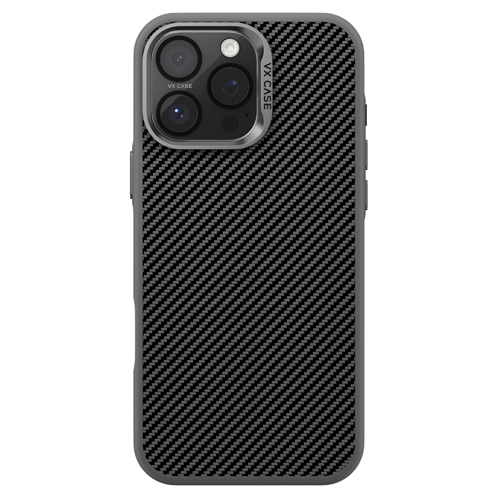 Capa Carbon VX Case Magsafe para iPhone 16 Pro Max - Cinza