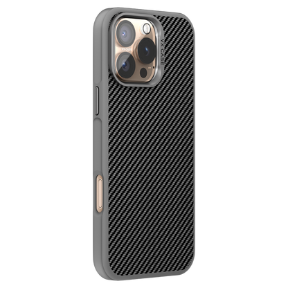 Capa Carbon VX Case Magsafe para iPhone 16 Pro Max - Cinza