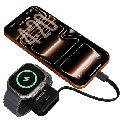 Carregador Portátil de Smartphone e Apple Watch Help Charger VX Case - Preto
