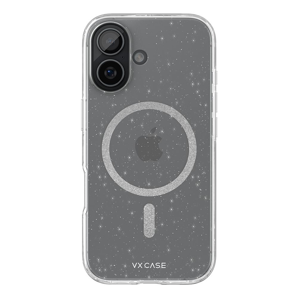 Capa Shine Glitter Magsafe VX Case iPhone 17 - Transparente