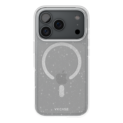 Capa Shine Glitter Magsafe VX Case iPhone 17 Pro - Transparente