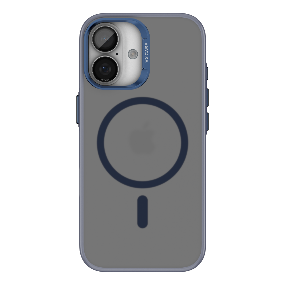 Capa Titanium VX Case Magsafe com Fundo Fosco para iPhone 17 - Preto Azulado