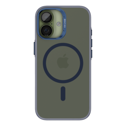 Capa Titanium VX Case Magsafe com Fundo Fosco para iPhone 17 - Preto Azulado