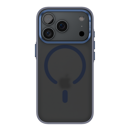Capa Titanium VX Case Magsafe com Fundo Fosco para iPhone 17 Pro - Preto Azulado