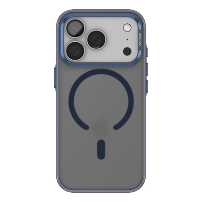 Capa Titanium VX Case Magsafe com Fundo Fosco para iPhone 17 Pro - Preto Azulado