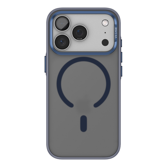 Capa Titanium VX Case Magsafe com Fundo Fosco para iPhone 17 Pro - Preto Azulado