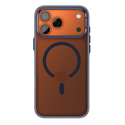 Capa Titanium VX Case Magsafe com Fundo Fosco para iPhone 17 Pro Max - Preto Azulado