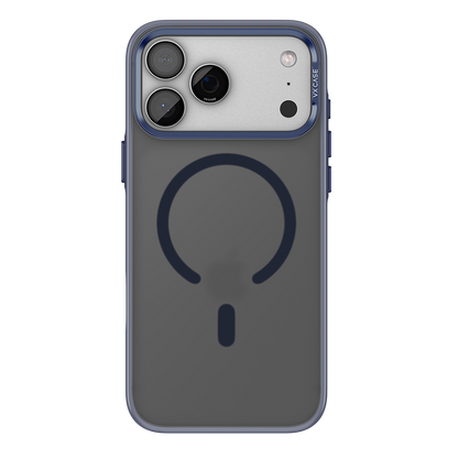 Capa Titanium VX Case Magsafe com Fundo Fosco para iPhone 17 Pro Max - Preto Azulado