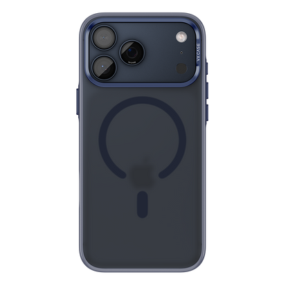 Capa Titanium VX Case Magsafe com Fundo Fosco para iPhone 17 Pro Max - Preto Azulado