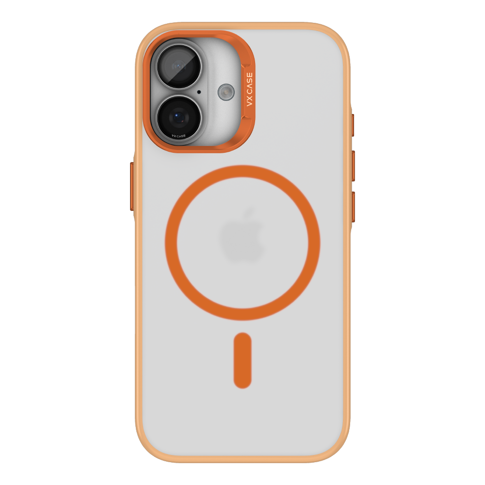 Capa Titanium VX Case Magsafe com Fundo Fosco para iPhone 17 - Laranja