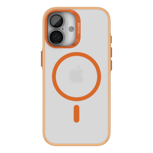 Capa Titanium VX Case Magsafe com Fundo Fosco para iPhone 17 - Laranja
