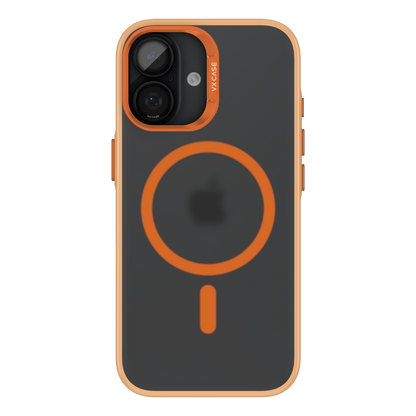 Capa Titanium VX Case Magsafe com Fundo Fosco para iPhone 17 - Laranja