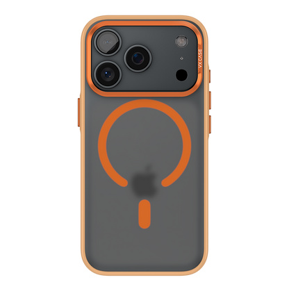 Capa Titanium VX Case Magsafe com Fundo Fosco para iPhone 17 Pro - Laranja