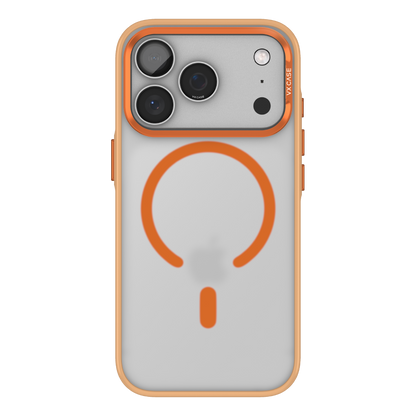 Capa Titanium VX Case Magsafe com Fundo Fosco para iPhone 17 Pro - Laranja