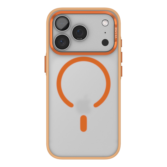 Capa Titanium VX Case Magsafe com Fundo Fosco para iPhone 17 Pro - Laranja