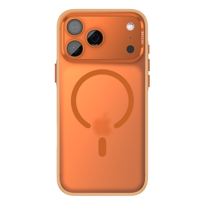 Capa Titanium VX Case Magsafe com Fundo Fosco para iPhone 17 Pro Max - Laranja