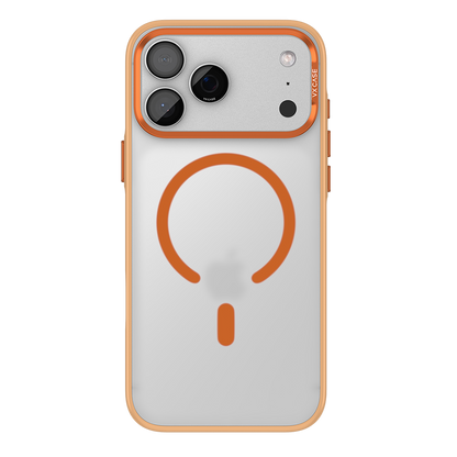 Capa Titanium VX Case Magsafe com Fundo Fosco para iPhone 17 Pro Max - Laranja