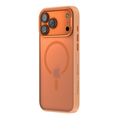 Capa Titanium VX Case Magsafe com Fundo Fosco para iPhone 17 Pro Max - Laranja