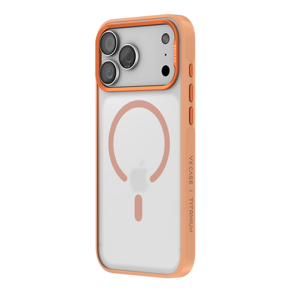Capa Titanium VX Case Magsafe com Fundo Fosco para iPhone 17 Pro Max - Laranja
