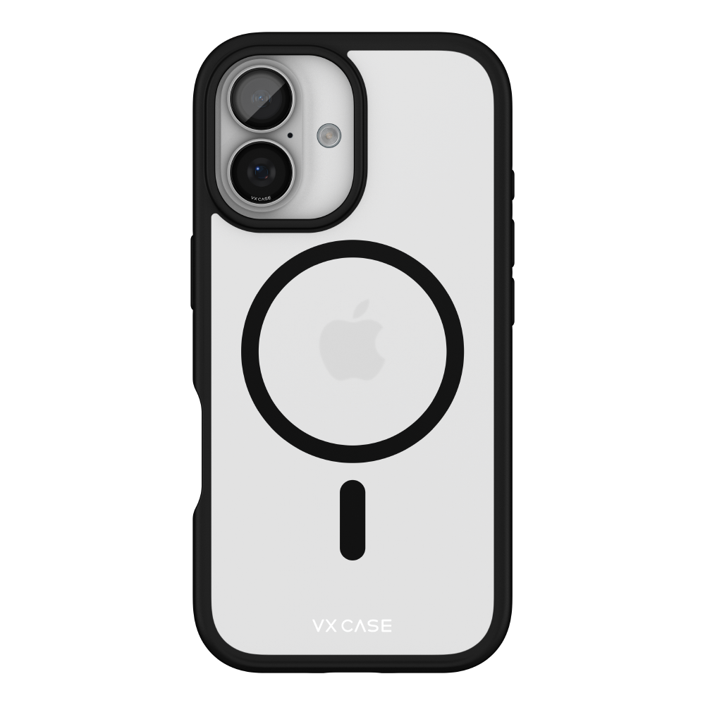 Capa Jet Black Magsafe VX Case iPhone 17 - Transparente com Borda Preta