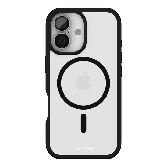 Capa Jet Black Magsafe VX Case iPhone 17 - Transparente com Borda Preta