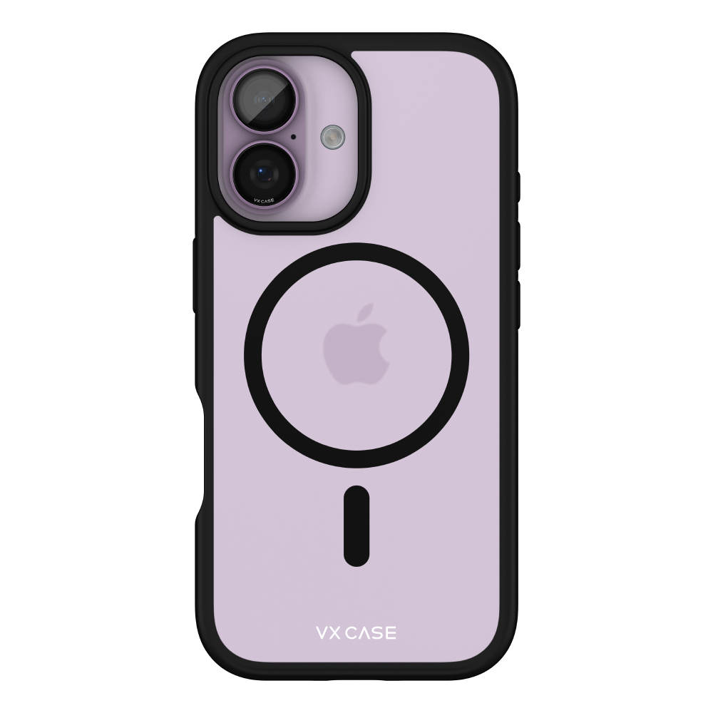 Capa Jet Black Magsafe VX Case iPhone 17 - Transparente com Borda Preta