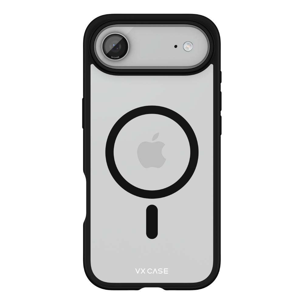 Capa Jet Black Magsafe VX Case iPhone 17 Air - Transparente com Borda Preta
